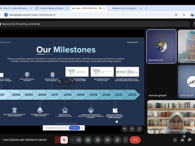 Work-Based Learning (WBL) Education Discussion with Enfrasys Consulting Sdn. Bhd.